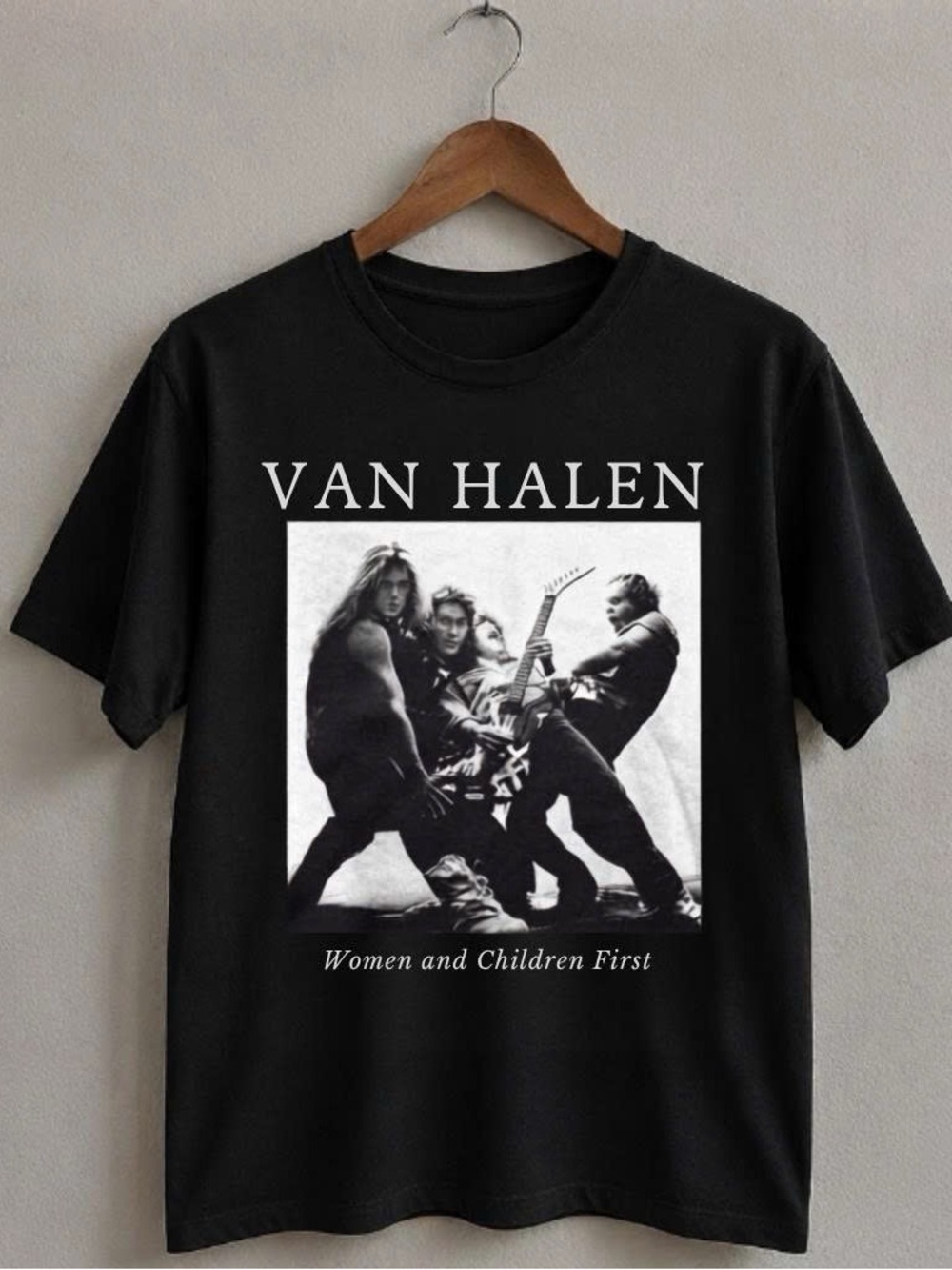 Black Graphic Shirt with Music Graphic Tee